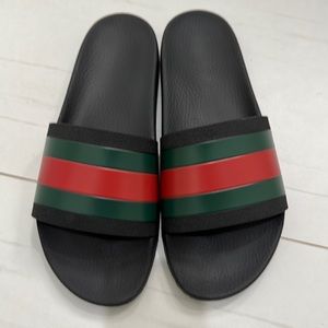 Men Gucci Rubber Slide Sandal